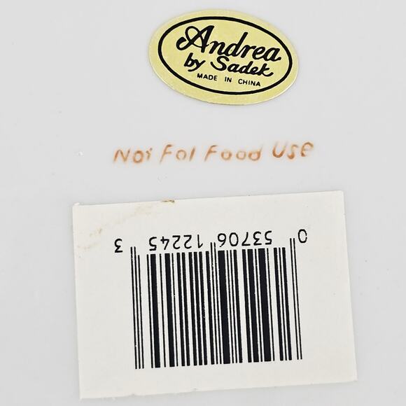 New Andrea by Sadek Chinoiserie Decorative Plate Lion Seal 10" Blue & White - Picture 4 of 6